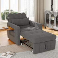 Single Sofa Bed with 5-Level Adjustable