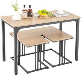 SOARS Dining Table with 2 Stools