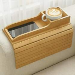 Sofa Tray Armrest, Bamboo Sofa Rest