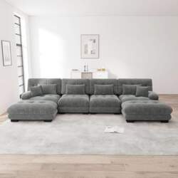 Sofa with Sleep Function, U Sofa