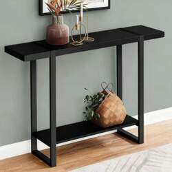 Solid Wood Console Table, Modern Narrow