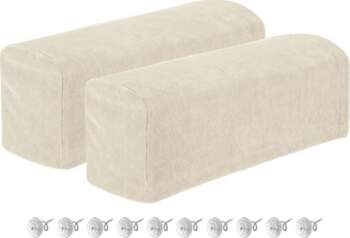 Sourcing map Stretch Armrest Covers Chenille