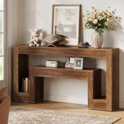 Tribesigns 160cm Rustic Console Table with