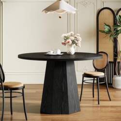 Tribesigns Round Dining Table, 118 cm