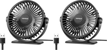 TriPole klusais ventilators, mini ventilators ar