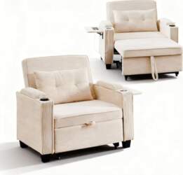 TUKAILAI 3-in-1 Sofa Bed with Bed