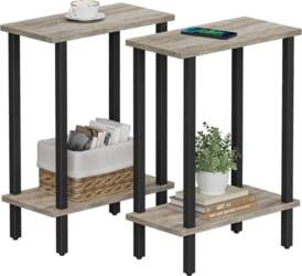 TUTOTAK Small Side Table, Narrow Side