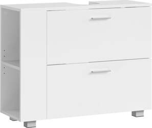VASAGLE BBK502W01 Vanity Unit, Open Compartments