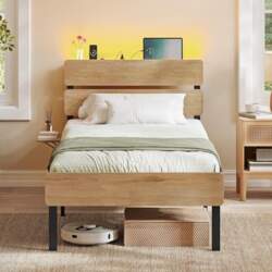 VASAGLE Single Bed Frame 90 x