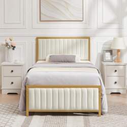VECELO Bed Frame 90 x 200