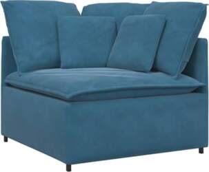 VidaXL Corner Sofa Module with Blue