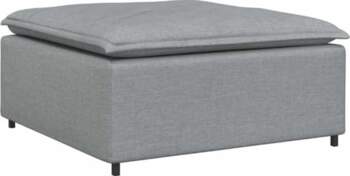 VidaXL Modular Sofa Footstool Module, Light