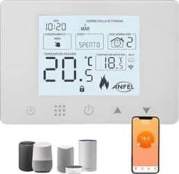 WLAN-Chronothermostat, programmierbar, mit App Alexa, Wand-