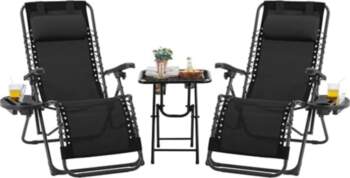 Yaheetech Set of 3 Adjustable Folding
