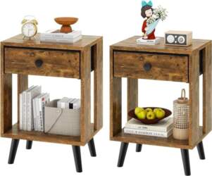 YMYNY Set of 2 Bedside Table