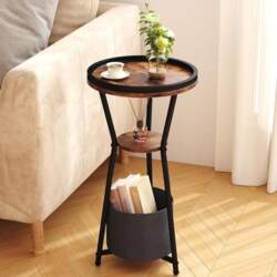Yusong Round Side Table, Accented Small