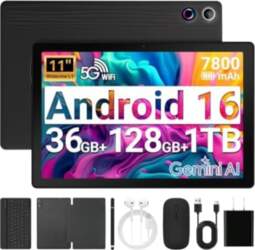 11 collu 2-in-1 planšetdators, Android 16