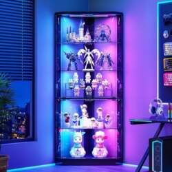 175 cm 5-Layer Corner Display Cabinet