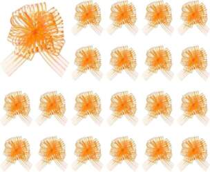 20 x Orange Pull Bows 6