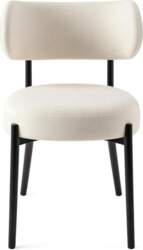 2 x Chenille Chairs with Backrest