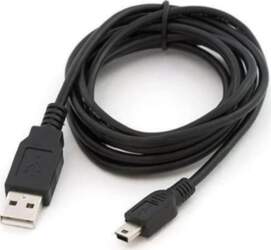2M melns Mini USB datu pārraides