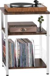 3 Tier Side Table Turntable Stand