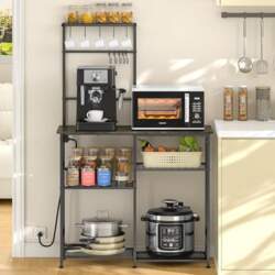 3IngSeagulls Baker`s Rack with Socket, Kitchen