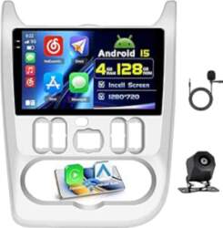 4+128G Android auto radio ar ekrānu