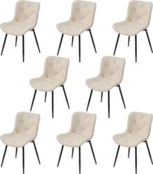 8 Seater Dining Chairs Chenille Diamond