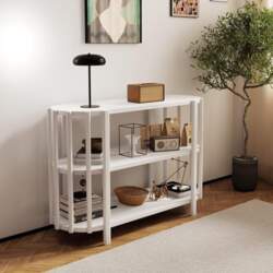 ACAGALA 3 Tier Oval Console Table