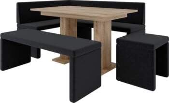 Akiko Corner Bench with Table and