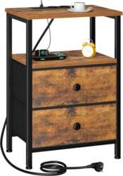 AMHANCIBLE Bedside Table with Charging Function