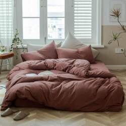 AMWAN Soft Jersey Vienkāršs stils Rustic