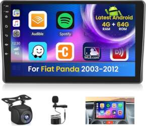 Android 15 Auto radio Fiat Panda