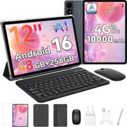 Android 16 planšetdators 12 collu, 48GB