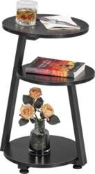 BEWISHOME Round Side Table Metal Frame