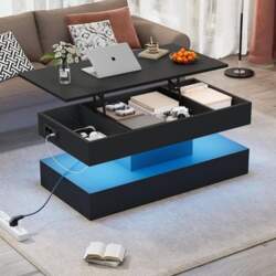 BTM Modern Coffee Table with LED