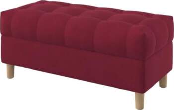 Buttoned Upholstered Bench Stool Seat Rest