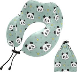 Ceļojuma spilvens Cute Animal Panda Pattern