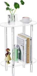 Clear Acrylic Narrow Side Table for