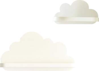 Cloud Shelf Set - 2 Wall