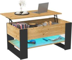 Coffee Table, Height-Adjustable, Multifunctional Coffee Table