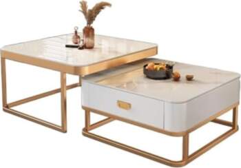 Coffee Table Set with Storage and