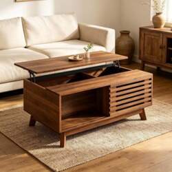 Coffee Table with Height-Adjustable Table Top