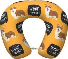 Corgi ceļojuma spilvens Memory Foam kakla