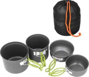 Culnflun 4PCS Camping Pot Kit Multi