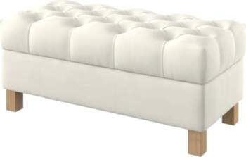 Deep Upholstered Bench Stool Seat Rest