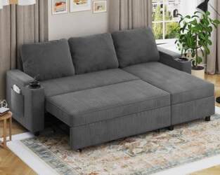 Devoko Corner Sofa with Sleep Function