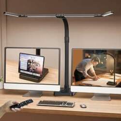 Double Head Desk Lamp LED Dimmable