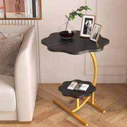 Double Layer C-Shaped Side Table, Small